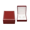LE4(RED) Classic Rectangular Style Leatherette Earring Box