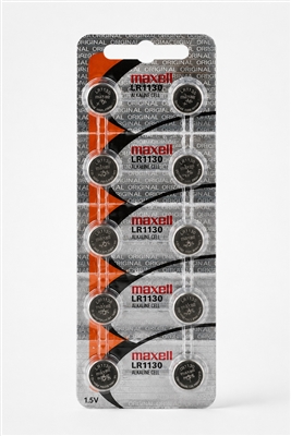 Maxell LR1130 1.5V Alkaline Button Cell Battery Hologram Packaging