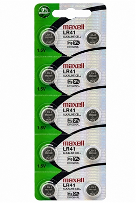 Maxell LR41 1.5V Alkaline Button Cell Battery