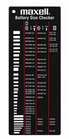 MAXELL BLACK WATCH BATTERY SIZE CHECKER