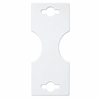NC-0001 white necklace and bracelet display card