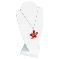 ND 102L-WH  Necklace and Earring Display Bust