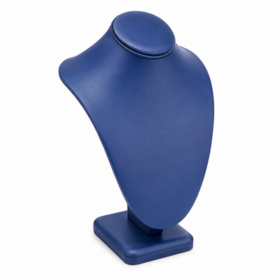 ND-1897-S80 Steel Blue Necklace Display Bust