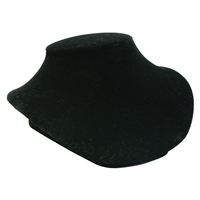 ND-2212 BK Black Velvet Necklace Bust Display â€“ 3 3/4" H
