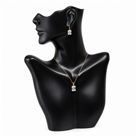 PB-0172P (BK) Black Plastic Figurine Necklace Display