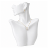 PB-0172P (W) White Plastic Figurine Necklace Display