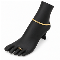 PB22(BK) Black Toe Ring / Ankle Bracelet Display