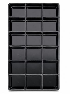PC18/BK  Black Heavy-Duty Stackable Tray (light-Weight)