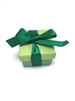 PD01-GR Green Stripe Ribbon Ring Boxes