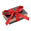 PD21-BK/RD Striped-Pendant-Charm-Box Black/Red