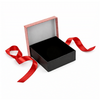 PD31R/BK Striped-Large-Pendant-Box Red/Black