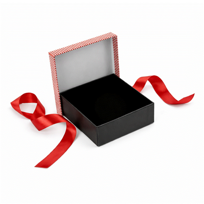 PD31R/BK Striped-Large-Pendant-Box Red/Black