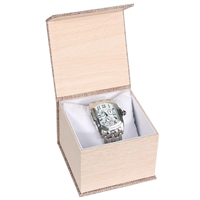 PJ2W-N3  Deluxe Burlap Magnetic Watch Box (Pillow)