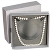PLN10-P22 Elegant Steel Gray Bowtie Necklace Box