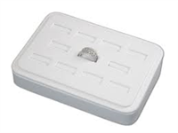 RD149L White Leatherette Ring Displays