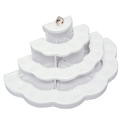 RD2701L-WH 29 Clip Tiered Ring Display