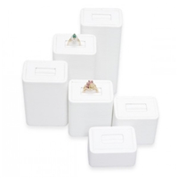RD5201L-WH Ring Slot Pedestal Set (6 Pcs)