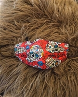 Home made Face Mask Red-Skull-Face