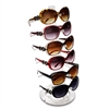 S31-6251-10 Clear Plastic Countertop Eyeglass Display Stand Holds 6 Frames