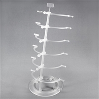 S31-6251-10 Plastic Counter Top Eyeglass Display Stand For 6 Eyewear Frames.