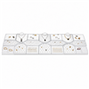 White Faux Leather 18-Piece Jewelry Display Set for Rings, Necklaces, Earrings and Bracelets