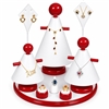 SET66 9 Piece Rosewood and White Jewelry Display Set