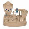 SET67-N23~ Burlap Showcase Display Set - 12 Pcs