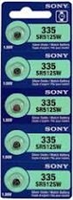 Sony muRata 335 SR512SW 1.55V Silver Oxide Watch Battery 5 Pack