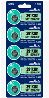 SR1120SW  391 / 381 Sony-muRata  Silver Oxide Watch Battery
