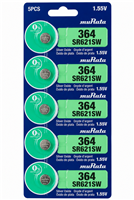 Murata 364 SR621SW Silver Oxide Watch Battery 1.55V Mercury Free