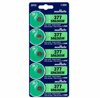 Murata 377 SR626SW 1.55V Silver Oxide Watch Battery Mercury Free