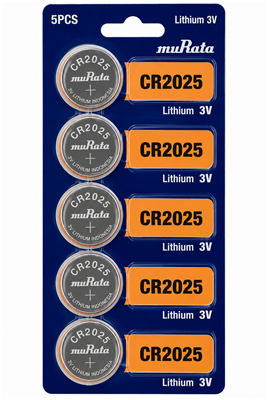 Sony/ muRata CR2025 3V Lithium Coin Cell Battery