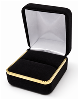 SR3 BLACK VELVET RING JEWELRY BOX