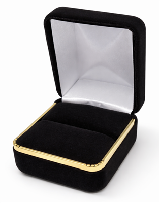 SR3 BLACK VELVET RING JEWELRY BOX