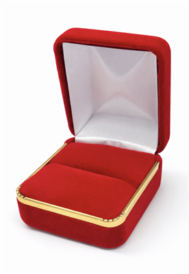 SR3 RED VELVET RING JEWELRY BOX