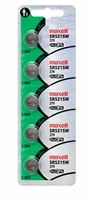 Maxell SR521SW 379 15mAh 1.55V Silver Oxide Button Cell Battery - Hologram Packaging