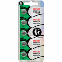 Maxell 364 SR621SW Silver Oxide Watch Battery 1.55V 5 Pack Mercury Free