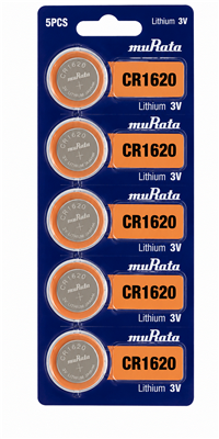 Sony/ muRata CR1620 3V Lithium Coin Cell Battery