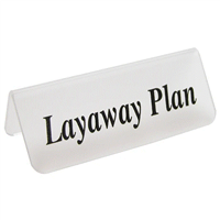 TA-663  Frosted Plastic Sign