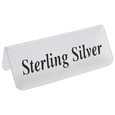 TA-803 Frosted Sign "Sterling Silver"