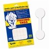 White Tyvek adhesive tear-proof jewelry tags for rings and accessories