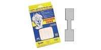 Silver Tyvek rectangular jewelry pricing tags pack of 1000 tear-proof adhesive labels