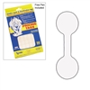 White Tyvek dumbbell jewelry pricing tags pack of 1000 1 7/8 x 1/2 inch tear-proof adhesive labels