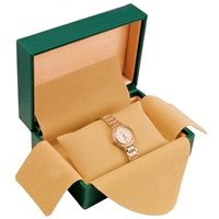 WB101L-GN Faux Leather Single Watch Box - Green